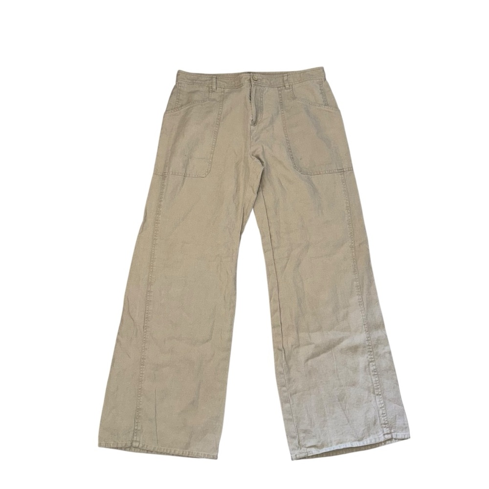 ADEC 2 By Philippe ADEC Linen Pants Wide Leg Pockets